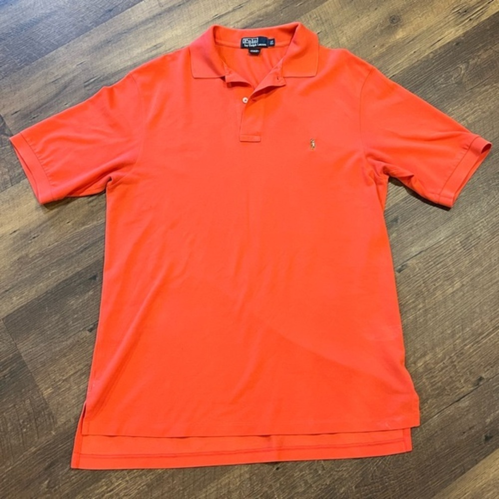 Polo Ralph Lauren short sleeve polo shirt Mens size large tall burnt‎ orange